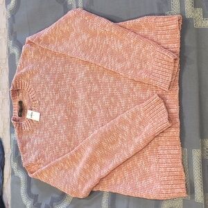 Banana Republic Dusty Pink Cotton-Linen Sweater
